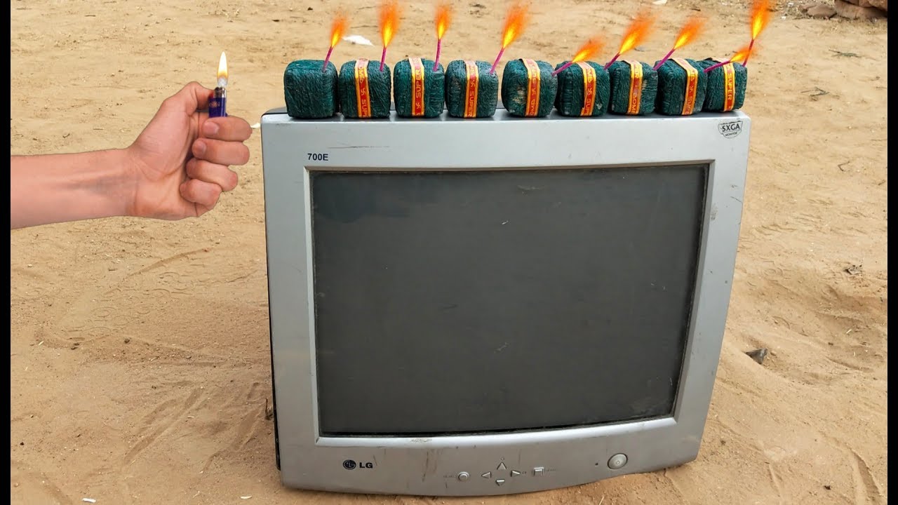 Tv vs Diwali Sutli Experiment || Television Break or Not || Experiment King