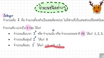 จำนวนจริง : จำนวนชนิดต่างๆ EP 1