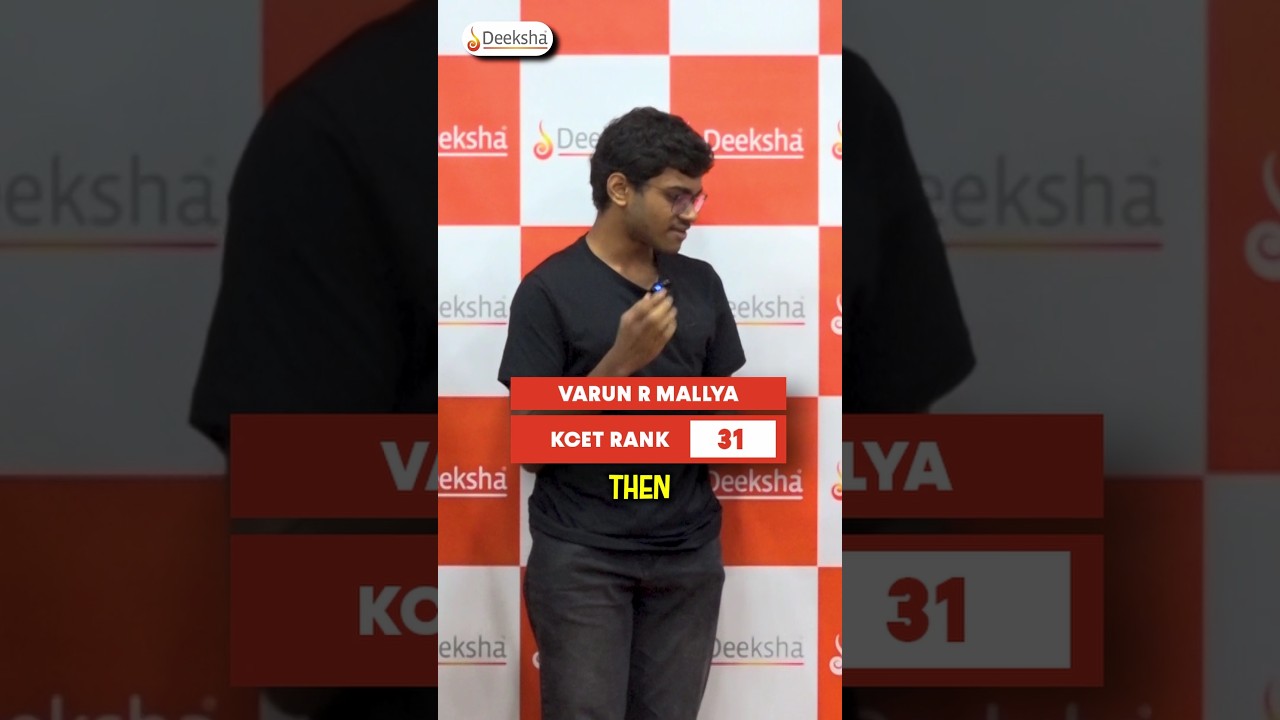 KCET Topper Preparation Strategy 