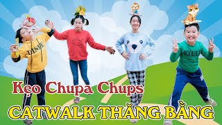 Trò Chơi Catwalk Thăng Bằng | Thử Thách Với Kẹo Chupa Chups  BonBon TV 