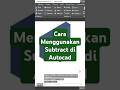 Cara menggunakan subtract di autocad #autocadtips #autocadtutorial #3dmodeling