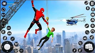 Spider Fighting Rope Hero Rescue Girl 3D - Android Gameplay screenshot 5