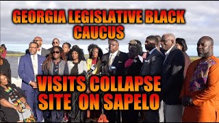 GA Legislative Black Caucus Press Conference on Sapelo Dock Collapse