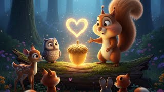 Golden ✨Acorn Secret |🐿️ Squirrel Story | TinyWisdomKiddos 