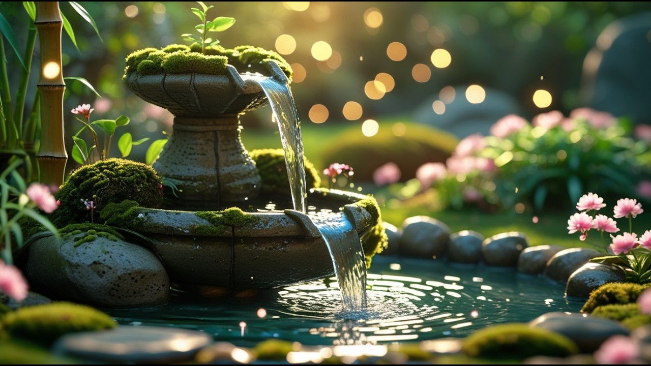 Healing Sleep Music &  Water Sounds • • Healing Of Stress, Anxiety And Depressive States.