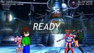 Mugen  Sailor Chibi Moon And Mh Daniel Vs Sailor Moon And Sailor Pluto