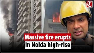 Massive Blaze Reported at Ivy County Society in Noida, Fire Brigade on Spot