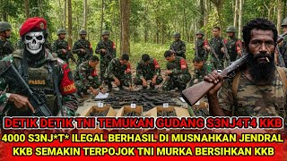VIRAL❗DETIK DETIK TNI SERGAP GUDANG S3NJ4T4 KKB DI ZONA MERAH PAPUA