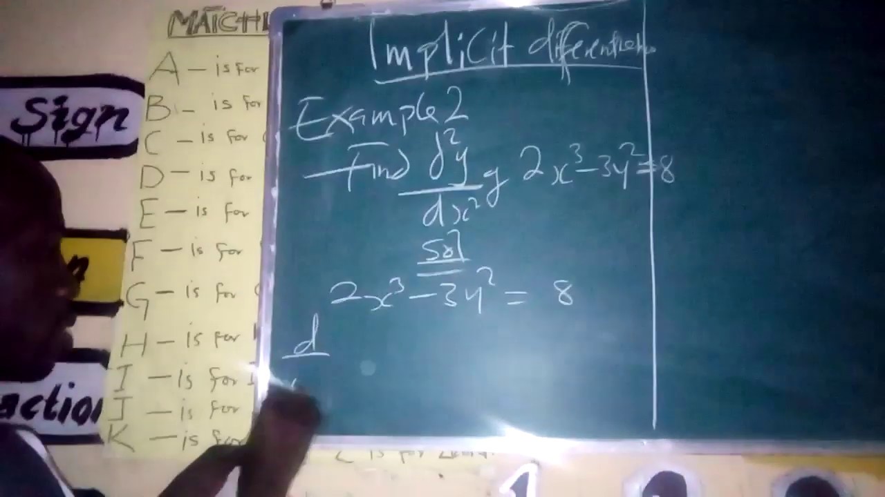 Implicit differentiation example 2 - YouTube