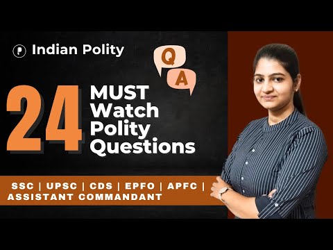 Complete Polity for SSC CGL/CHSL by Payal Ma'am | Parcham Classes