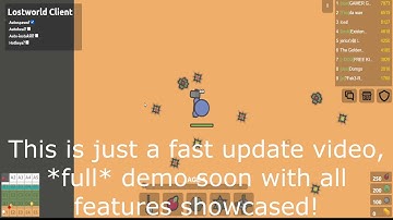 Lostworld.io: Hack Update Video (Autoheal, Instakill, Hotkeys, Coming Soon!) + New Hack Menu!