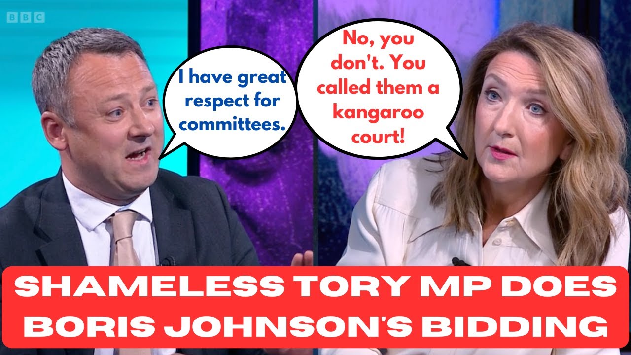 Shameless Tory MP carries water for Boris Johnson in the face of a ...