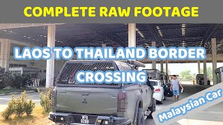 Laos To Thailand Border Crossing Via Mekong River [A Complete Footage No , No Edit, No Sub]