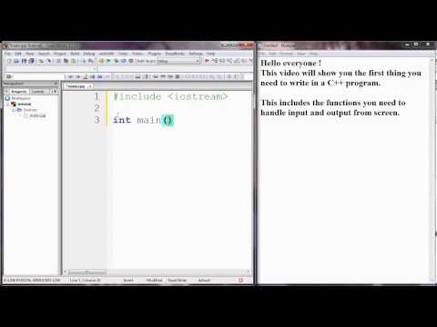C++ tutorial - Main function