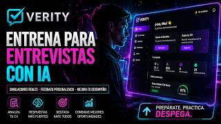 Este entrenador de entrevistas con IA utiliza tu CV REAL para entrenarte | VerityAI