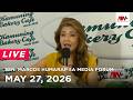 Sen. Marcos humarap sa media forum | NewsWatch Live