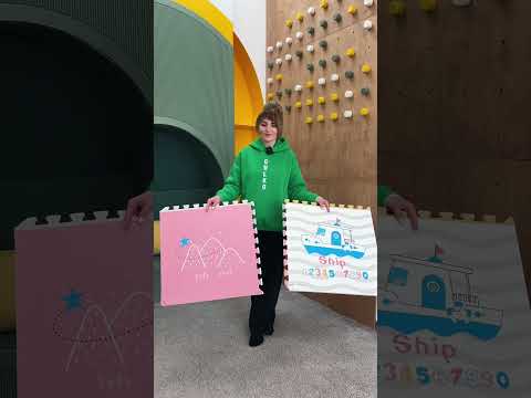 Килимок-пазл Лисичка та кораблик 4 елементи 61х61 см, видео 1