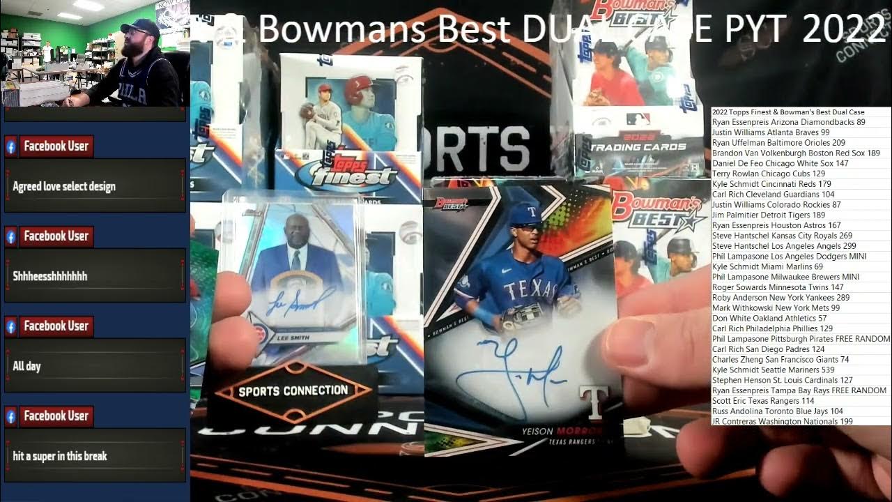 2022 Topps Finest & Bowmans Best DUAL Case Break 1 Pick Your Team