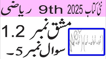 9th Class Math | Ex 1.2 Q5  (iv) Easy Solution in Urdu
