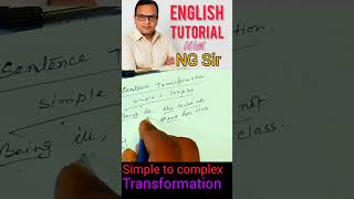 sentence transformation l simple to complex sentence l #shortsviral