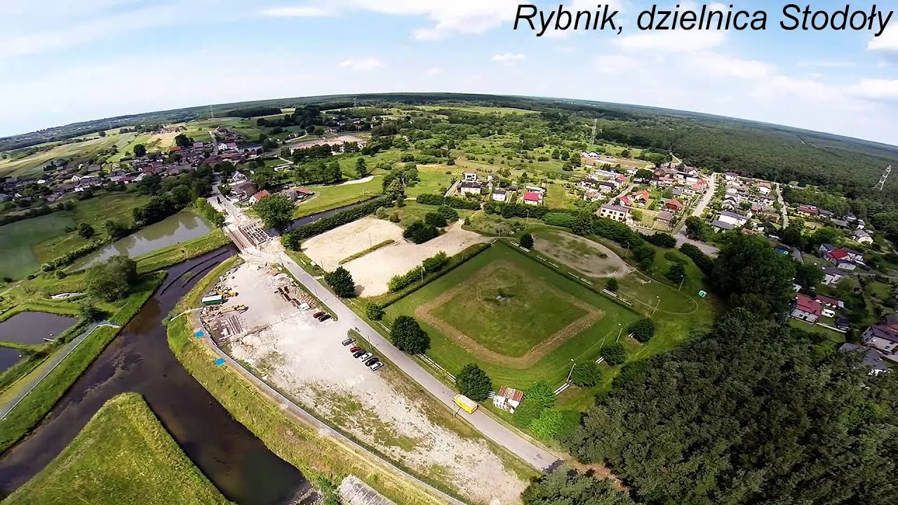Zalew Rybnicki - zapora. Rybnik - dzielnica Stodoły.