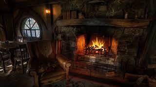 Relaxing Fireplace  Log Cabin Fireplace  Cozy Cabin Ambience  1 Hour