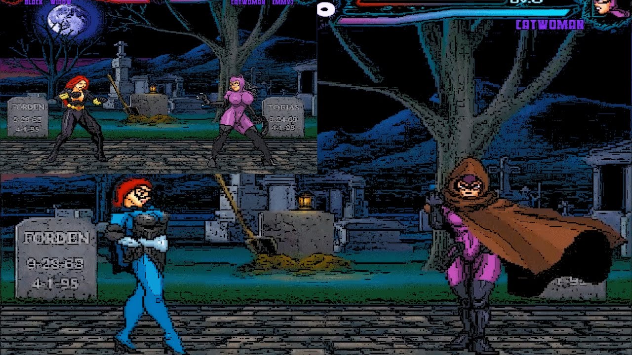 Mugen : Black Widow (Marvel) Vs Catwoman (Dc Comics) (Request)