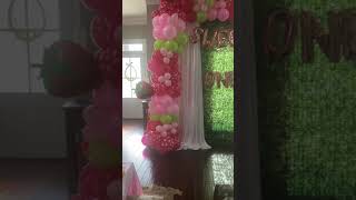 Strawberry Balloon Garland|Luxxe Picnic|First Birthday