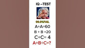 #BrainTeaser"#Only 1% Can Solve This Math Riddle! 😱"