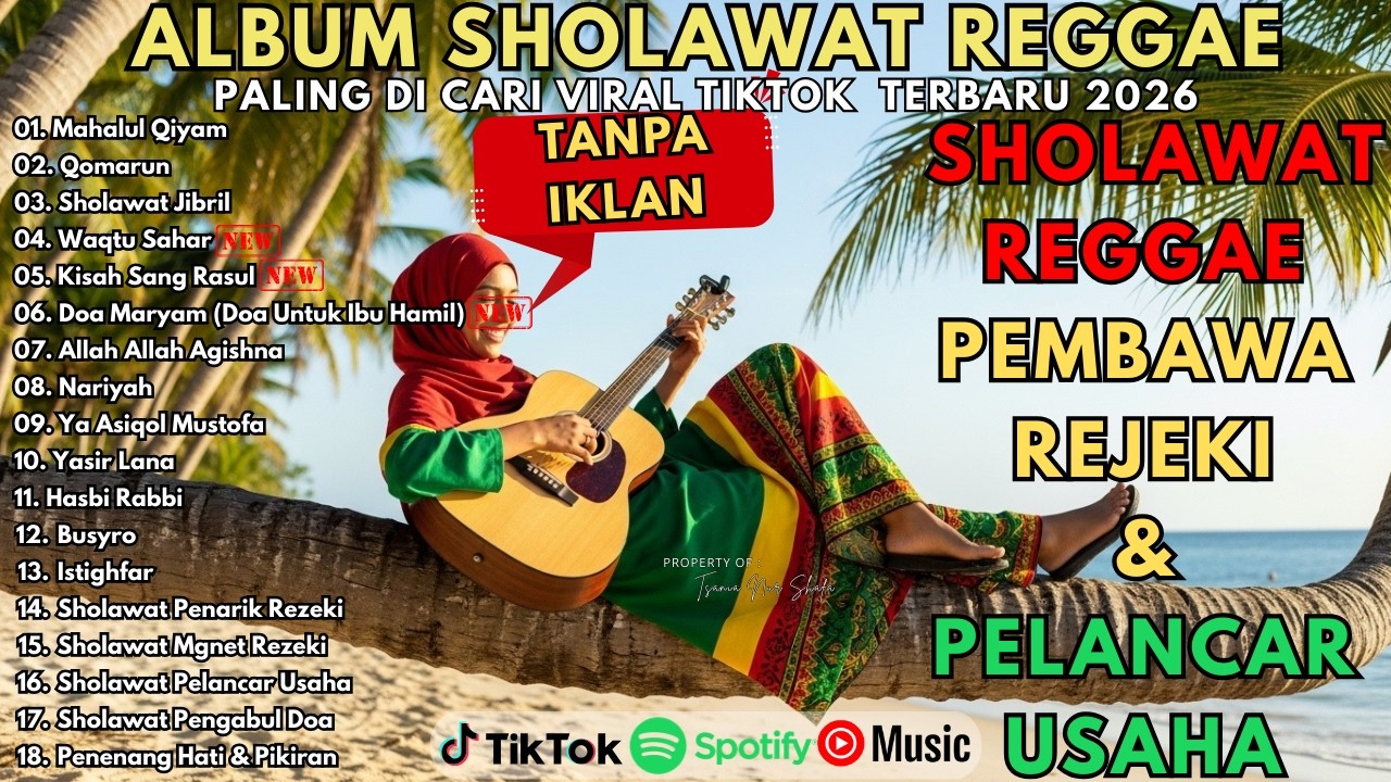 SHOLAWAT NABI MERDU BIKIN HATI ADEM 🎵 REGGAE | SHOLAWAT JIBRIL, WAHDANA | SHOLAWAT TERBARU
