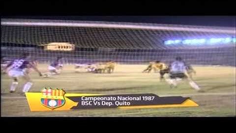 Goles Barcelona 2 Deportivo Quito 0 - Campeonato Nacional 1987