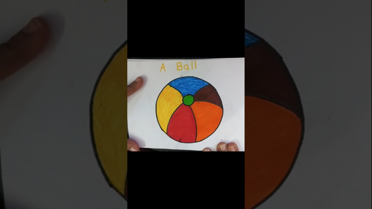 How to Draw a Ball Easy | Simple Drawing for Kids 