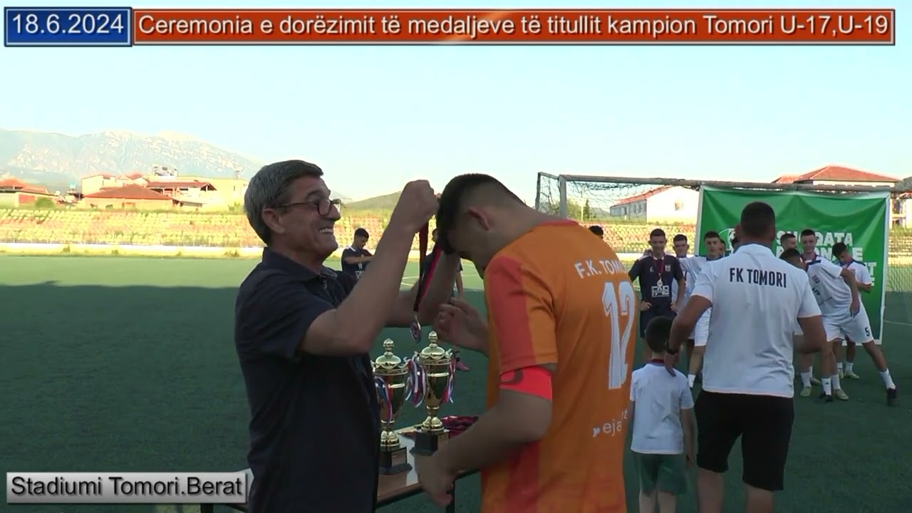 18 6 2024 Ceremonia e dorëzimit të medaljeve të titullit kampion Tomori U 17 U 19.
