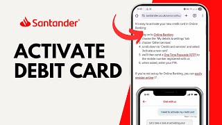 How to Activate Santander Bank Debit Card