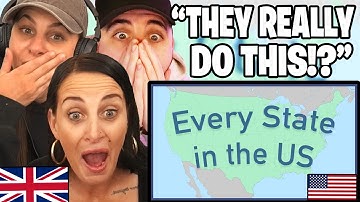 British Family Reacts to Every State in the US