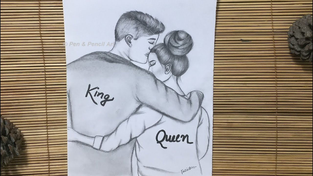 Valentine's Day Drawing // How to Draw Romantic Couple Hugging // Pencil  Sketch Tutorial  In this step by step drawing tutorial video, I have drawn  a romantic couple hugging. I have