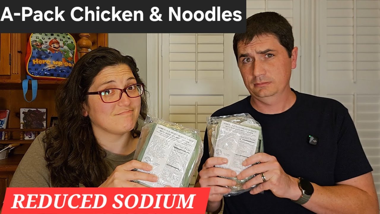 Пробуем меню №3 с пониженным содержанием натрия от A-Pack: домашние овощи в соусе с лапшой и курицей