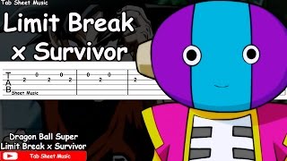 Dragon Ball Super OP 2 - Limit Break x Survivor Guitar Tutorial