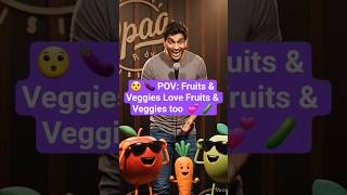 💖 What do #fruit & veggies eat❓️#Nutriville has a dirty little #secret amongst #FAVES 🍎🍌