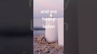 Feeling Worn Out Tonight? 🤍 | Matthew 11:28–29 NKJV #shorts