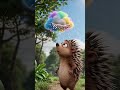 The Hiccup-Storm Hedgehog #Cute #Fantasy #Funny #PixarStyle #AnimalShort #StormClouds #Creative