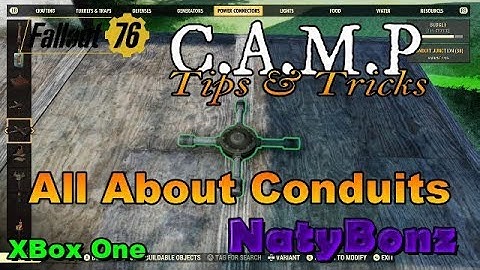 Fallout 76 Camp build Tips and Tricks "Conduits"