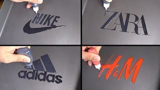 Brand Logos Pancake art - Nike, Zara, Adidas, H&M