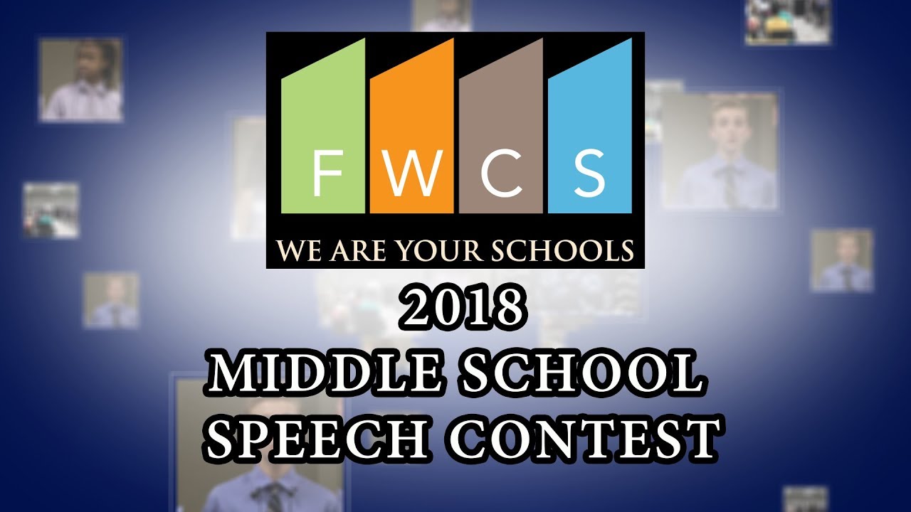 2018 FWCS Middle School Speech Contest YouTube