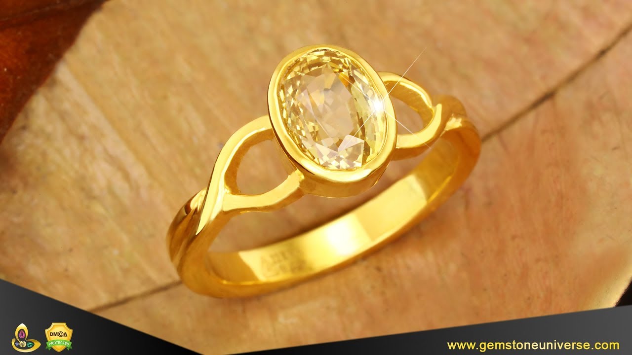 Pukhraj Gold Ring Designs For Men and Women | Buy designer pukhraj gold  rings for men and women at the best price from yellowsapphire.org.in. We  provide natural (unheated and Untreated) gemstones... |