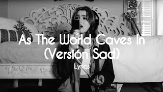 As The World Caves In Cover Sarah Cothran Lyrics Tiktok Oh, Girl Its You Slowed