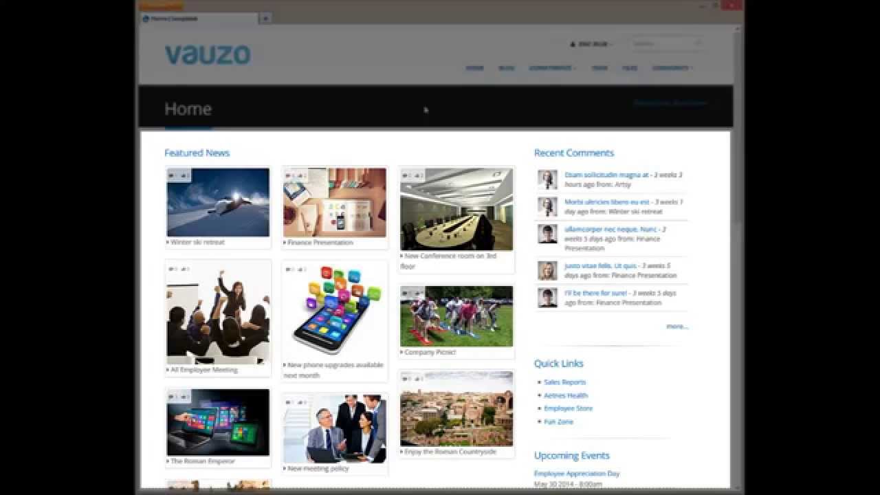Vauzo Social Intranet Software HD | 5 Minute Product Demo