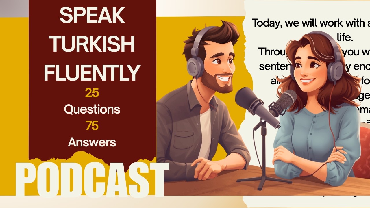 1 Hour Learn Turkish Podcast: 25 Real-Life Job Interview Scenarios | Shadowing Practice | A2–B2