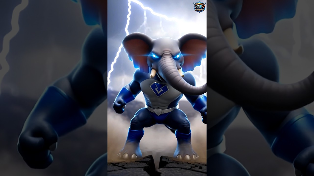 Epic AI SuperWorld | Mega Elephant Superhero Story | 
