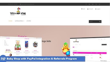 Ecommerce Website in PHP MySQL with PayPal & Card Payments Integration + Source Code (Baby Shop)
